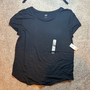 GAP Women's Luxe Black T-Shirt